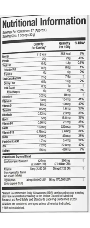 product specification