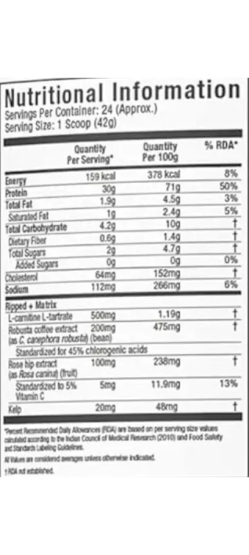 product specification