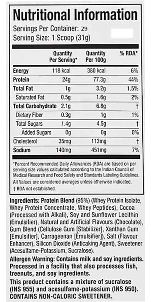 Muscletech Nitrotech 100% Whey Gold Double Rich Chocolate (1kg)