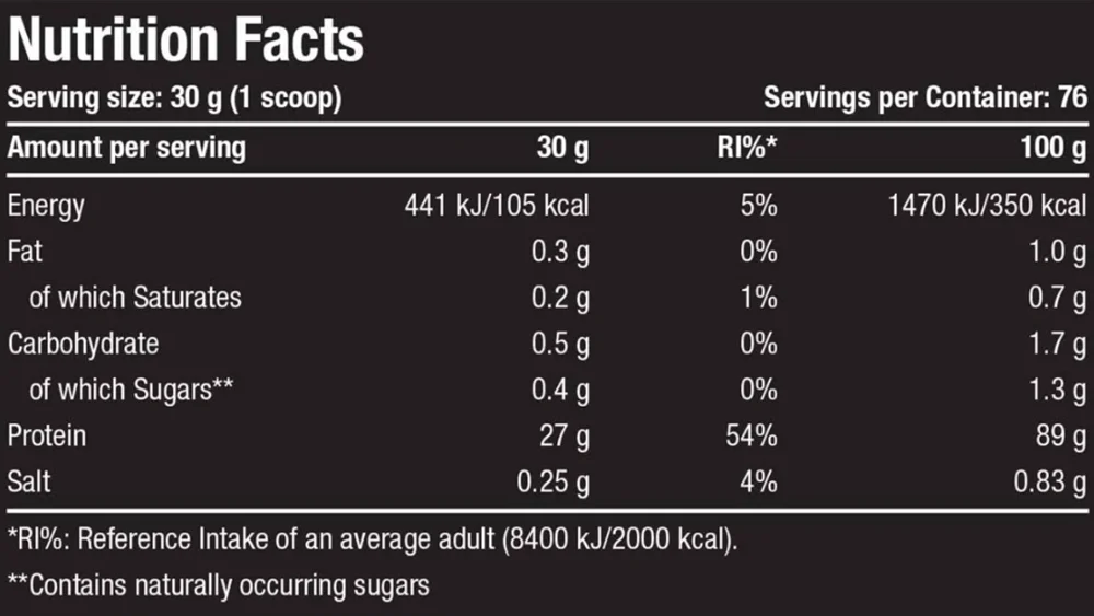 One Science 100% Isogold Whey Protein Isolate Banana (2.27kg)