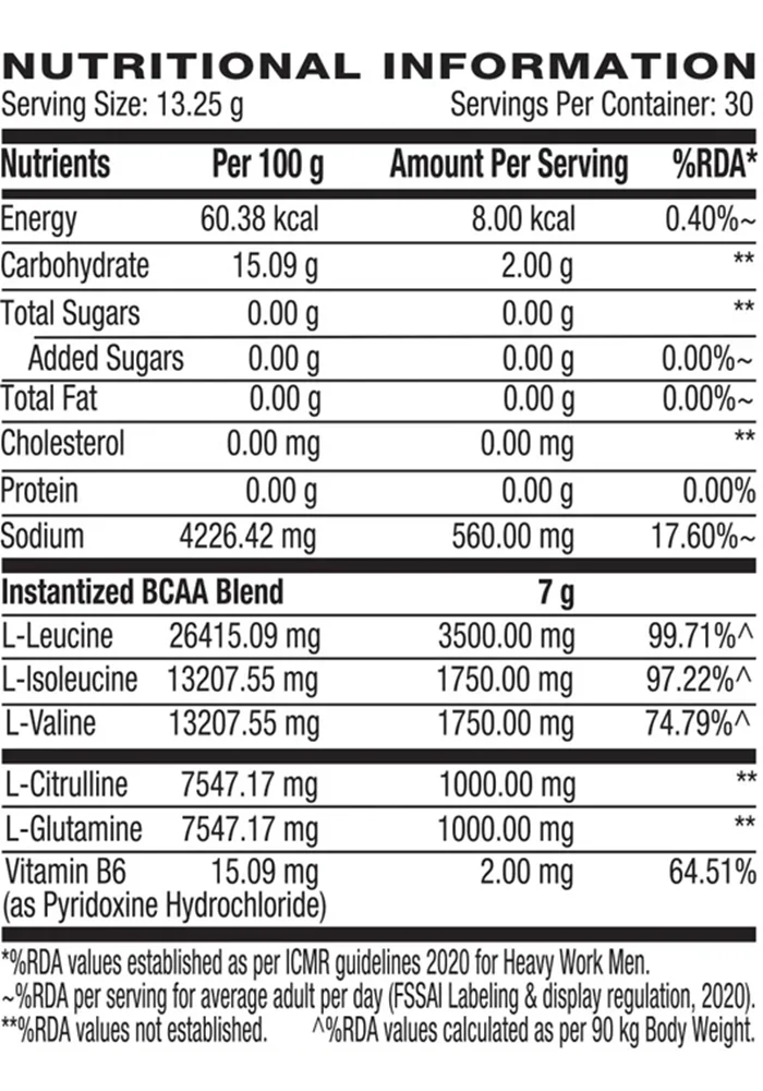 product specification