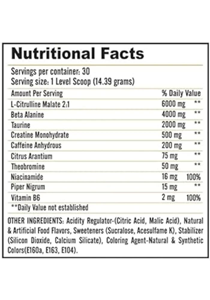 product specification