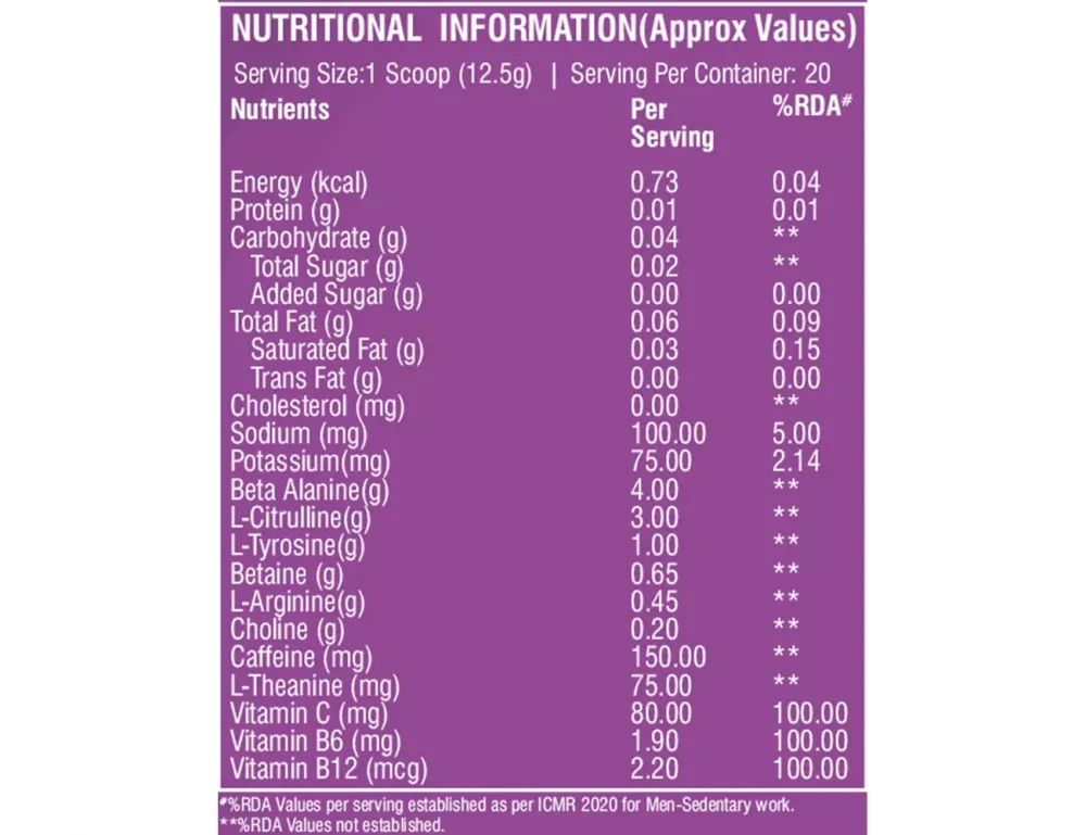 Healthfarm Thpre X Preworkout BlackBerry Lemonade BlackBerry Lemonade (250g)