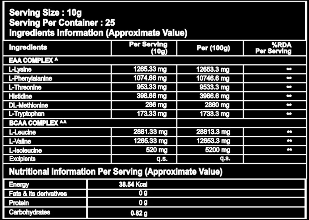 Divine Nutrition Eaa Green Mango (250g)