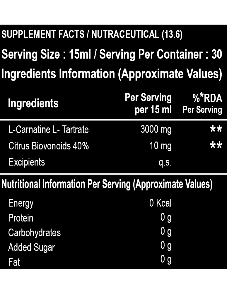 Divine Nutrition L-Carnitine Mix Berries (450ml)