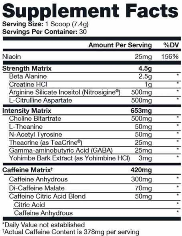 product specification