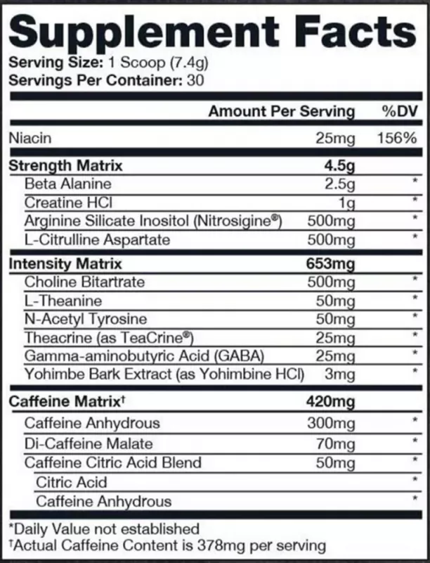 product specification