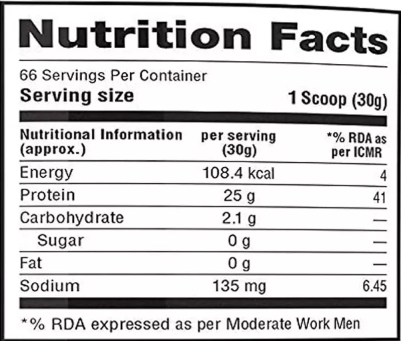 product specification