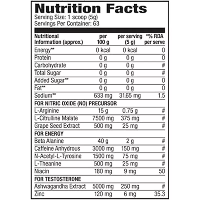 product specification
