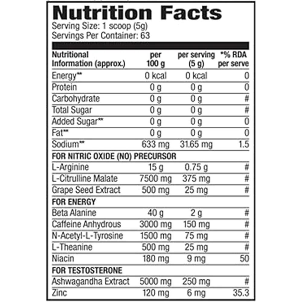product specification