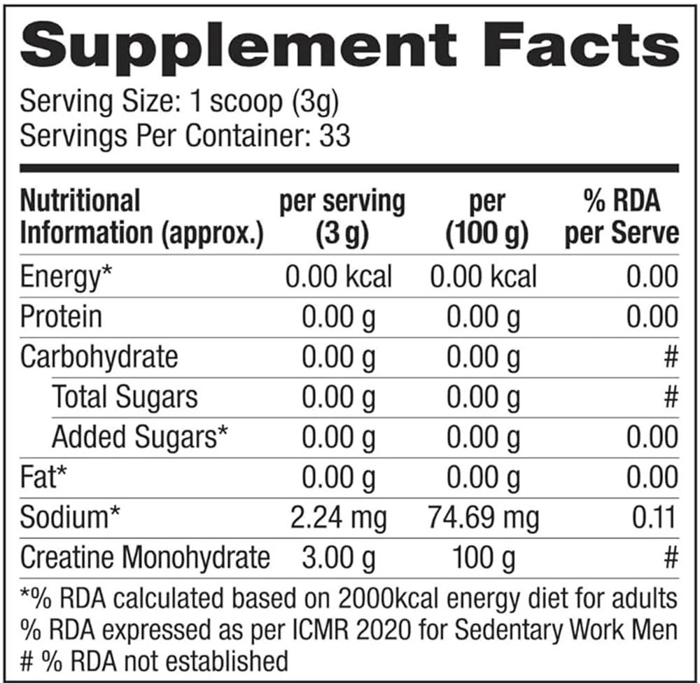 Labrada Crea Lean Strength Creatine Powder Unflavored (100g)