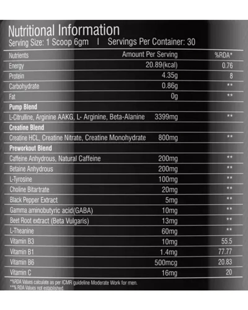 product specification
