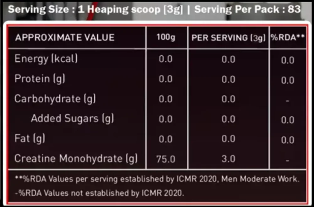 product specification