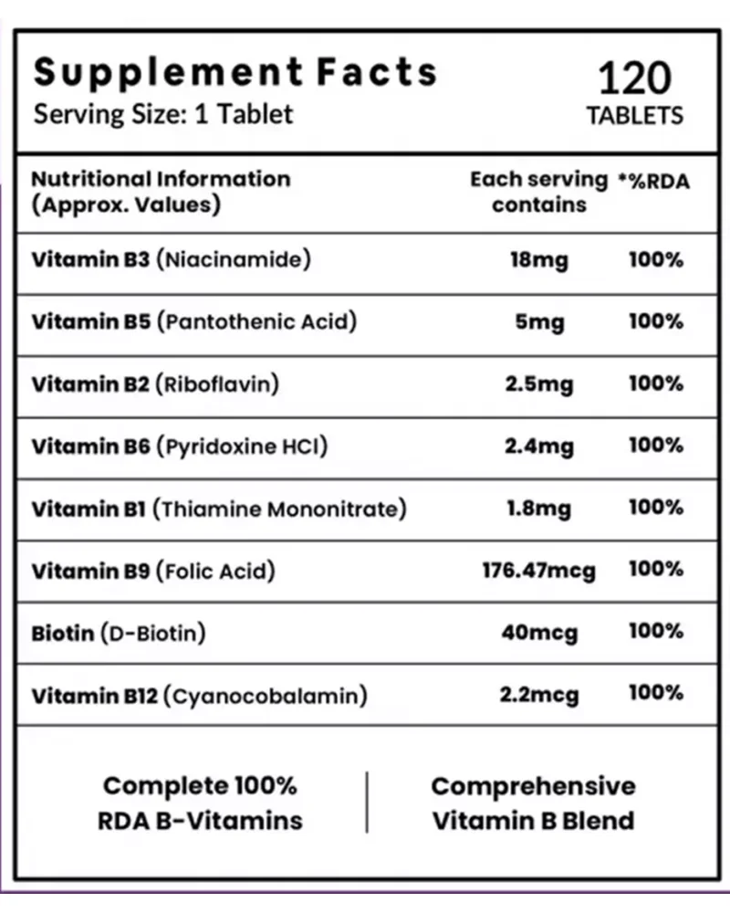 Carbamide Forte B-Complex (Novo-Plex) Tablets Unflavored (120tab)