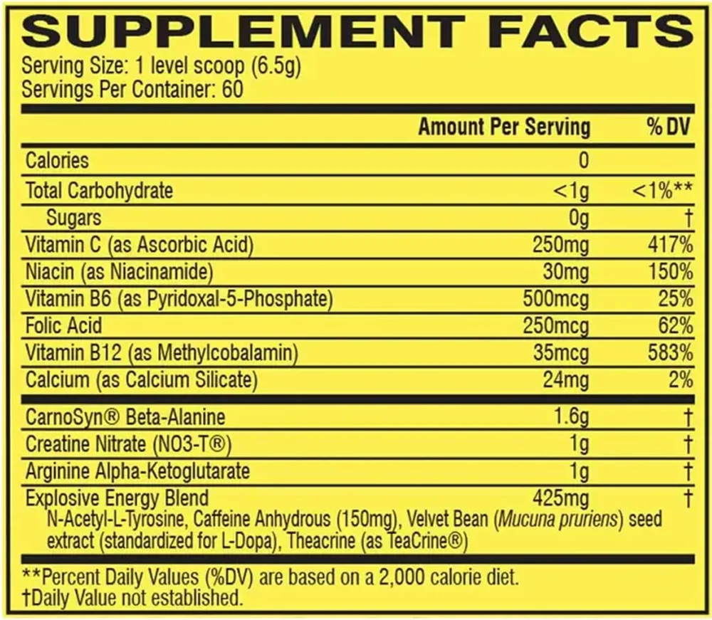 Cellucor C4 Original Pre Workout (60 Servings) Orange Burst (390g)